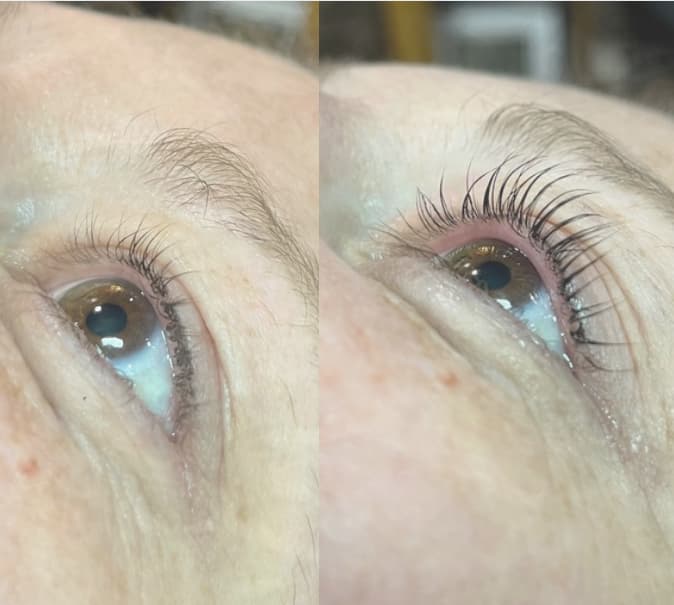 Lash Lift before and after