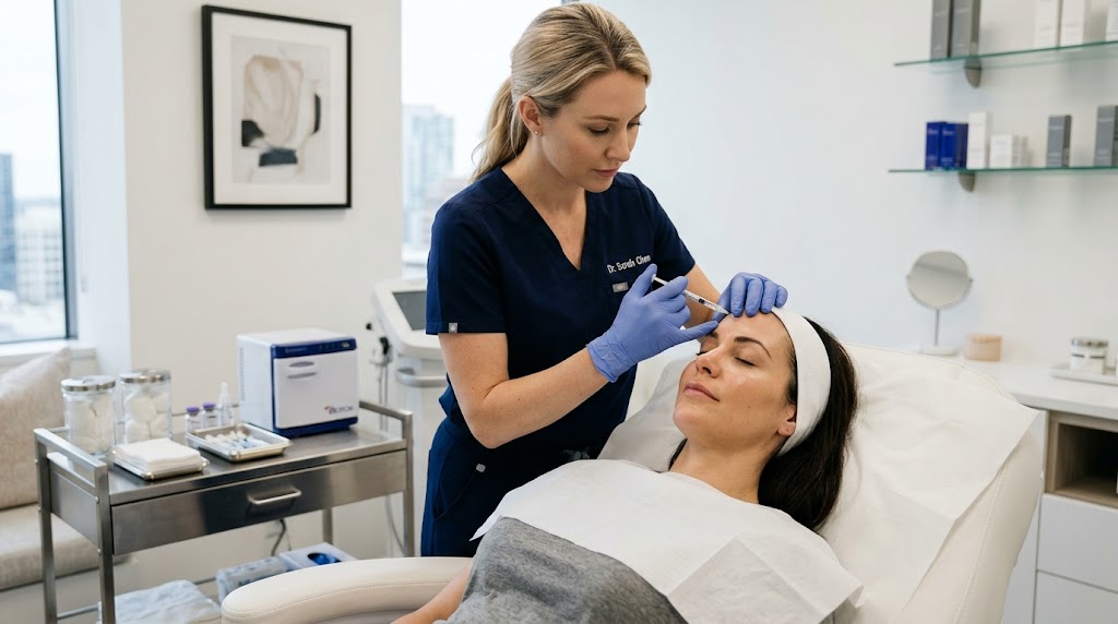 Calm, elevated medical spa setting representing Botox treatment at Just Face It MedSpa in St. Clair, MO